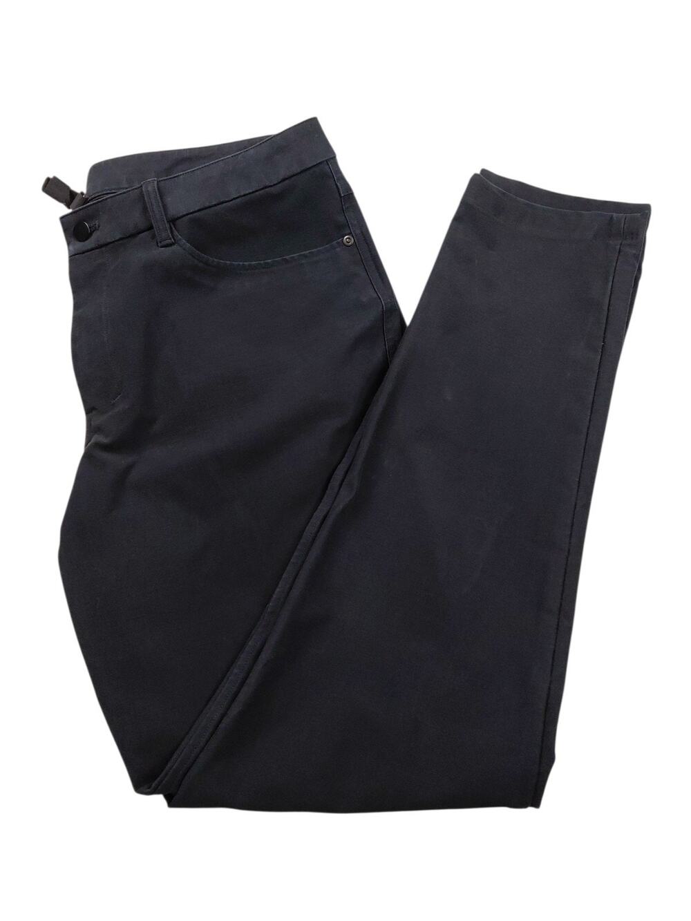 Lululemon Men's ABC Slim Tech Canvas 5-Pocket Pants 36X32 Black